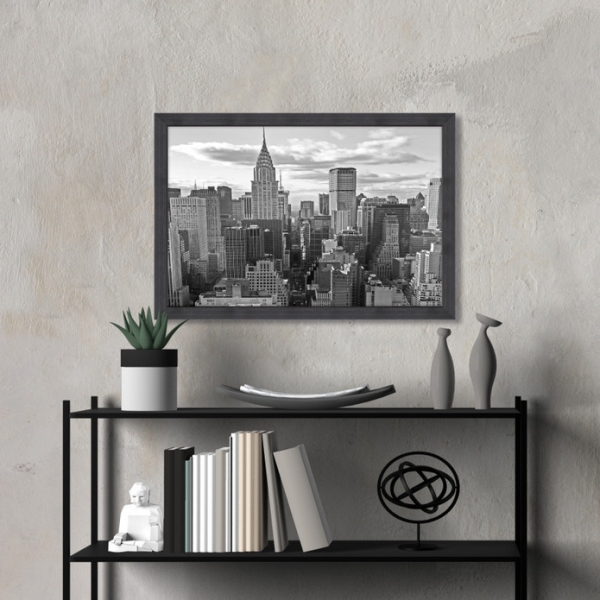 City Decorative Picture 35 x 50 cm - Black / White