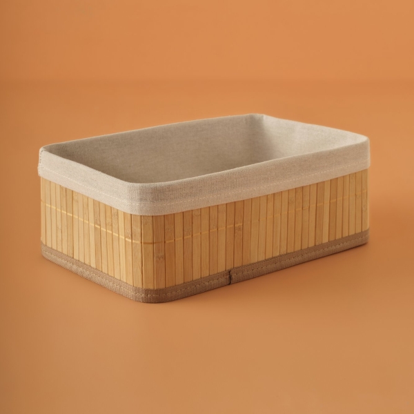 Bres Bamboo Organizer Box 29 x 19 x 10 cm - Beige