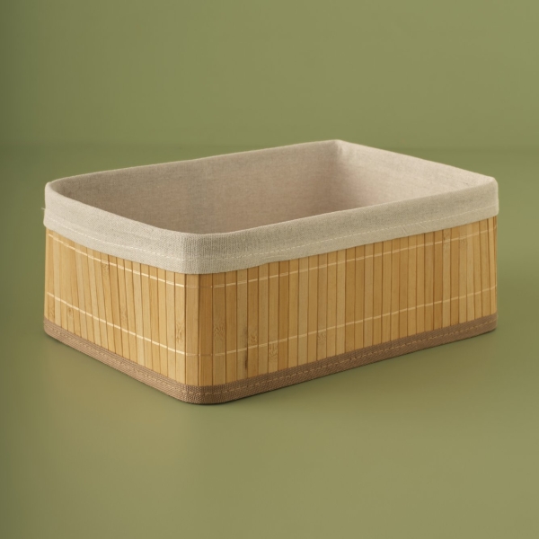 Bres Bamboo Organizer Box 33 x 23 x 12 cm - Beige