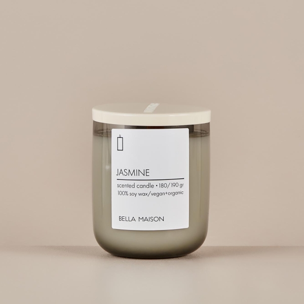 Jasmine Soy Wax Candle 180 gr - Grey