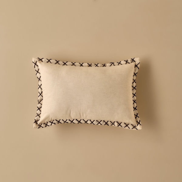 Juno Filled Throw Pillow 35 x 50 cm - Cream