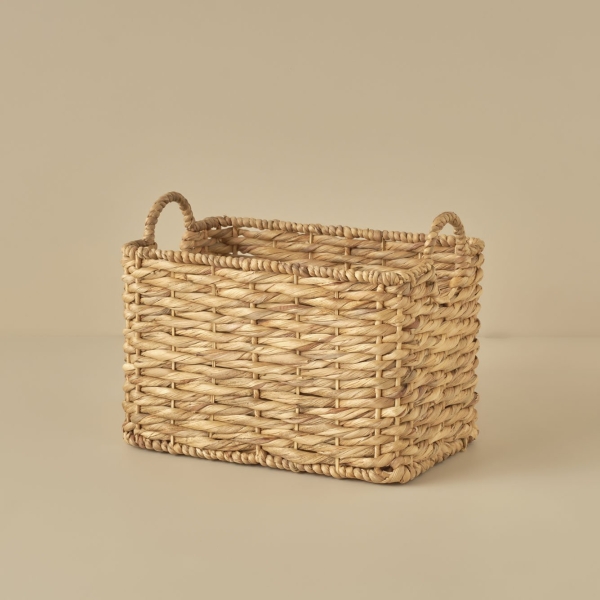 Aida Rectangular Wicker Basket 38 x 25 cm - Beige