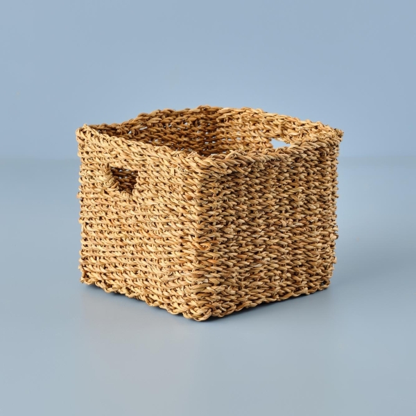 Breez Square Wicker Basket 25 x 25 cm - Beige