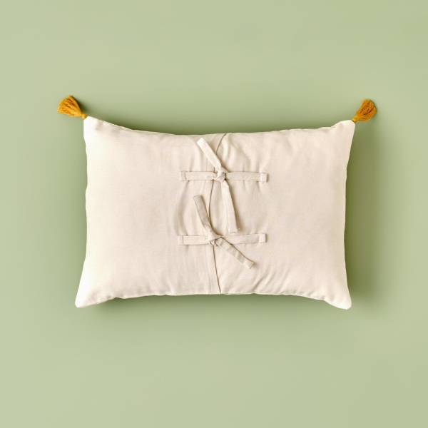 Silvia Throw Pillow 35 x 50 cm - Cream / Yellow