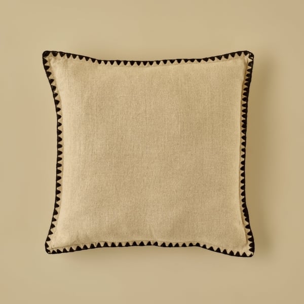 Themis Shepherd Stitched Throw Pillow Cover 45 x 45 cm - Beige