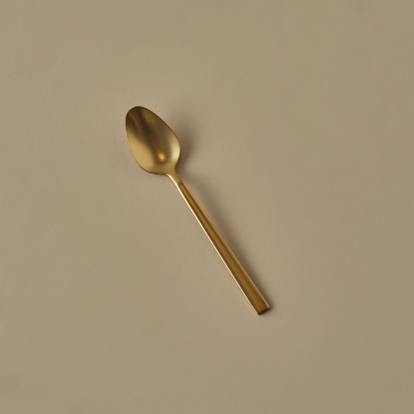 6 Pieces Premium Steel Teaspoon Set 11 cm - Gold