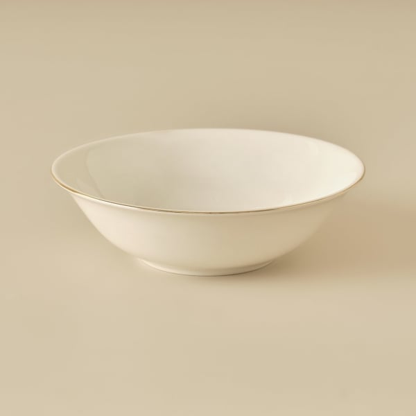 Opal Porcelain Salad Bowl 23 cm - Gold