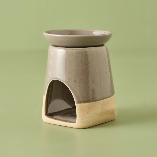 Valerie Porcelain Incense Burner 8 x 11 cm - Grey