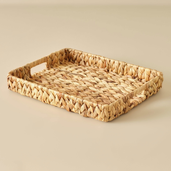 Maite Rectangular Wicker Tray 41 x 33 cm - Beige