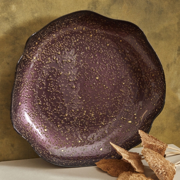 Lovizna Decorative Fruit Bowl 38 cm - Claret Red