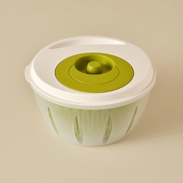 Adapt Salad Spinner 25.6 x 25.6 x 14.2 cm - Green / White