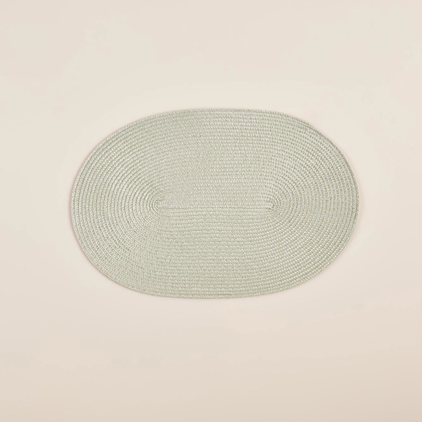 Circum Polyester Oval Placemat 44 x 29 x 2 cm - Light Green