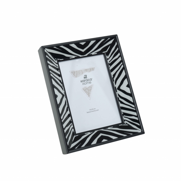 Wild Touch Zebra Frame 18 x 24 cm - Black / White