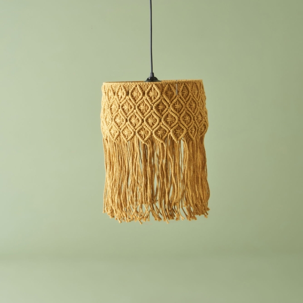 Page Macrame Pendant 30 x 40 cm - Mustard