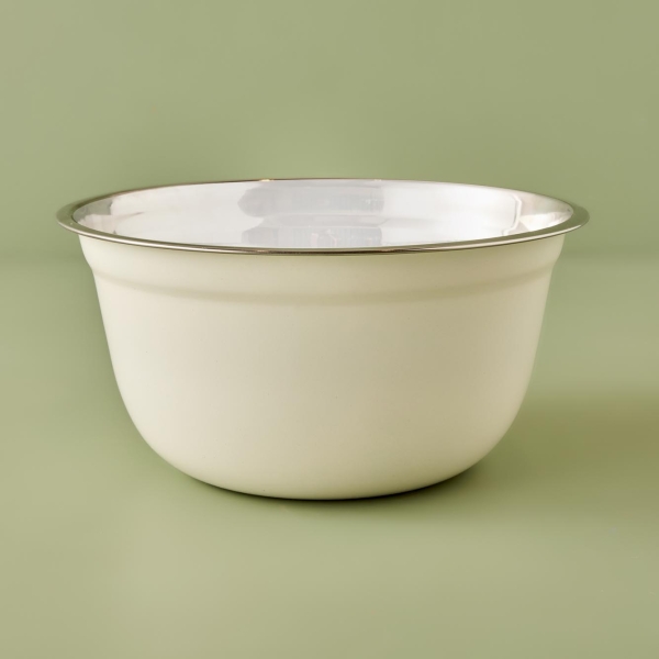 Giza Steel Bowl 17 cm - White