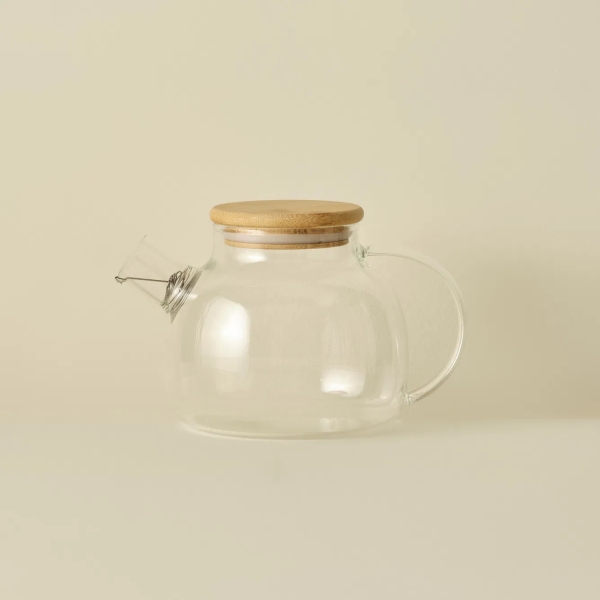 Harmony Glass Teapot 1000 ML - Transparent / Beige