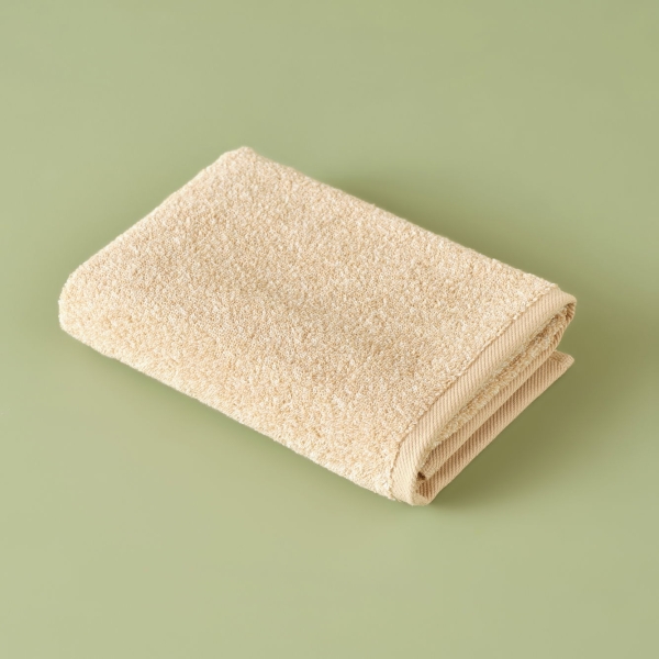 Lucia Cotton Face Towel 50 x 70 cm - Beige