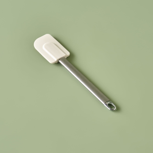 Alvis Silicon Spatula 24 cm - Beige / Silver