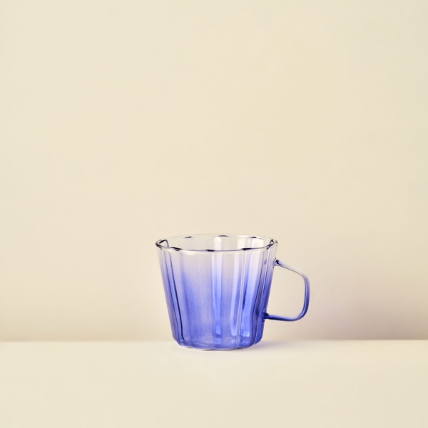 Buckle Glass Mug 340 ml - Blue