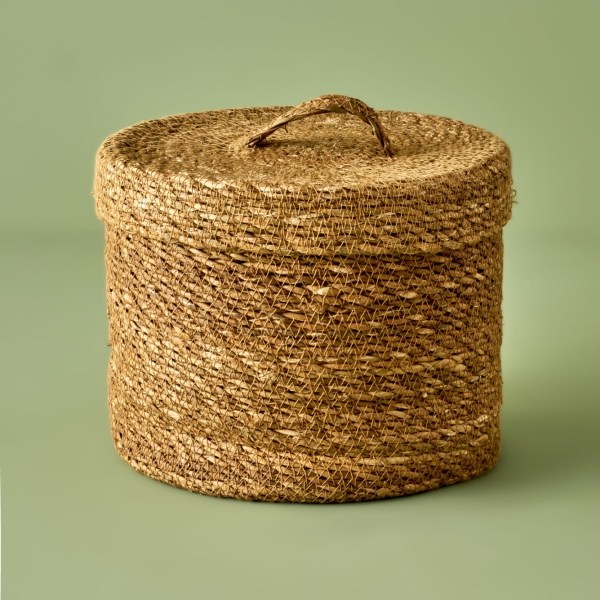 Loess Wicker Basket 26 x 21 cm - Light Brown