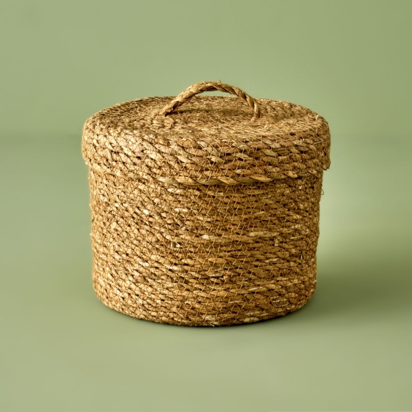 Loess Wicker Basket 22 x 17 cm - Light Brown