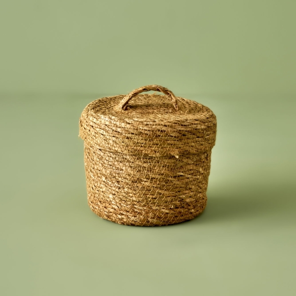 Loess Wicker Basket 15 x 17 cm - Light Brown