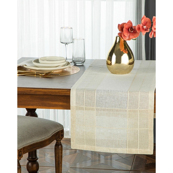 Luxe Linen Runner 40x150 cm Beige