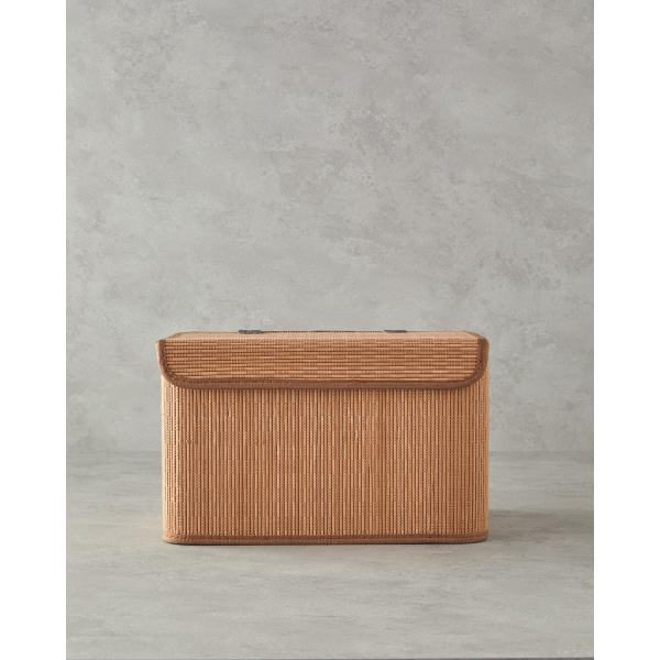 Gina Bamboo Storage Box 36x27x22 cm Light Brown.