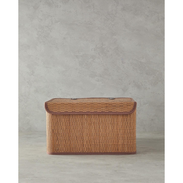 Gina Bamboo Storage Box 36x27x22 cm Coffee