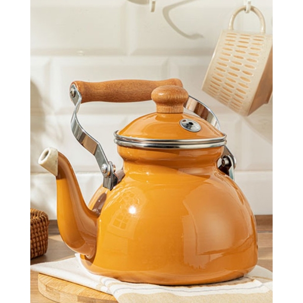 Isidora Enamel Pot 2.4 L Mustard