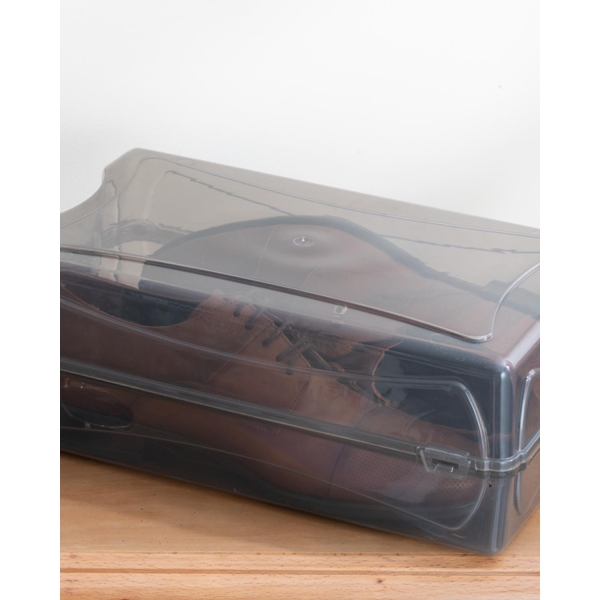 Loya Plastic Men's Shoes Storage Box 37x20x13cm Anthracite