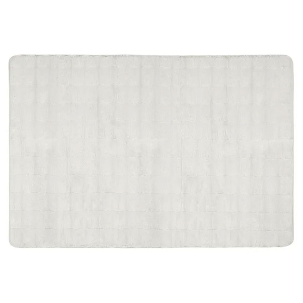 Rabbit Wave Polyester Carpet 120x180 cm White