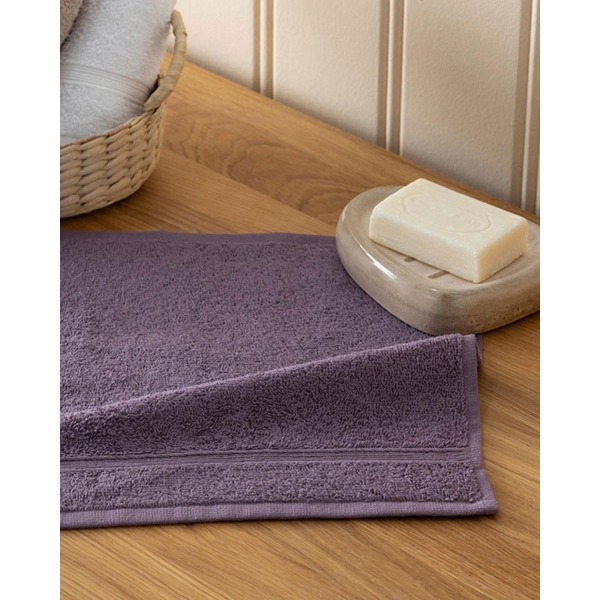 Pure Basic Cotton Hand Towel 30x30 cm Dark Purple