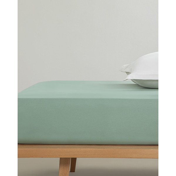 Plain Cotton Double Person Sheet 240x260 cm Dark Green