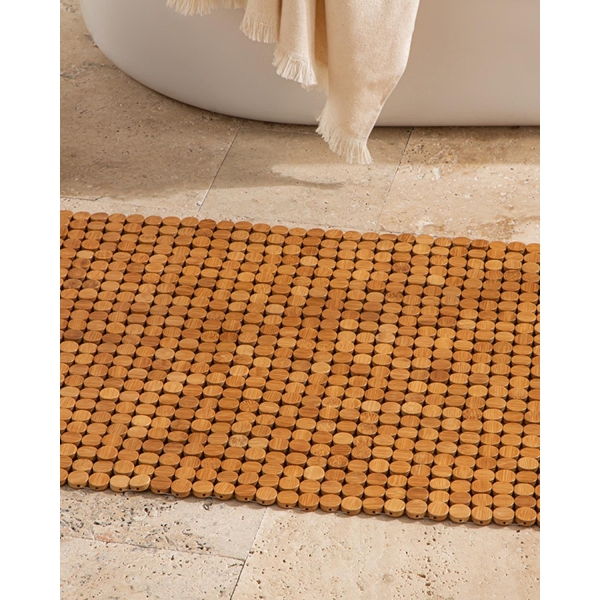 Bamboo Shower Slide 50x70 Cm Beige