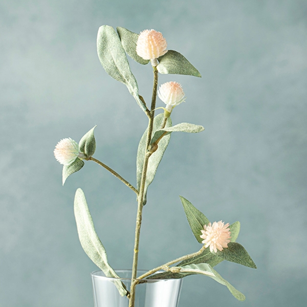 Elegant Flower Single Branch Artificial Flower 46 Cm Cream