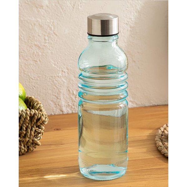 Pearly Glass Bottle 500 ml Turquoise