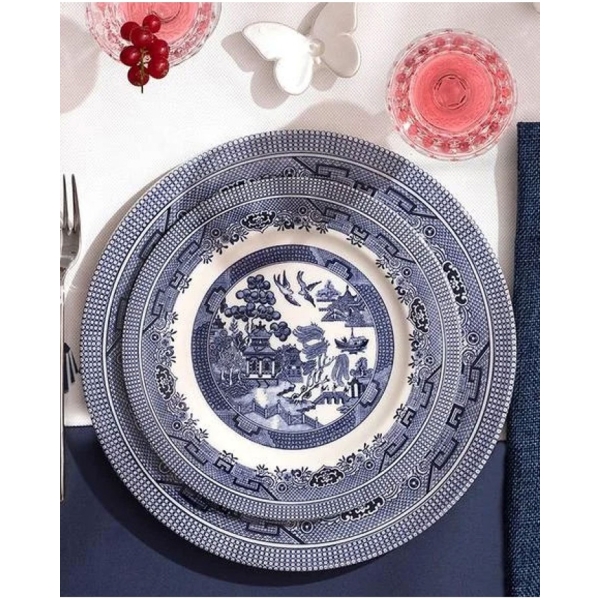 Royal Porcelain Dinner Set 12 Pieces 4 Persons Blue