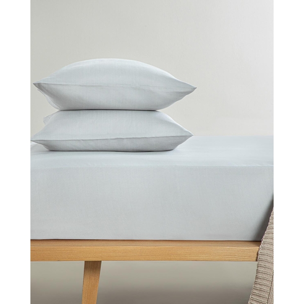 Novella Premium Soft Cotton For One Person Fitted Sheet Set 100x200 cm Gray