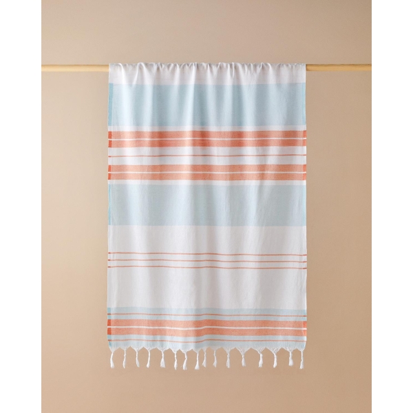 Dolly Striped Peshtemal 90x150 Cm Blue-Orange