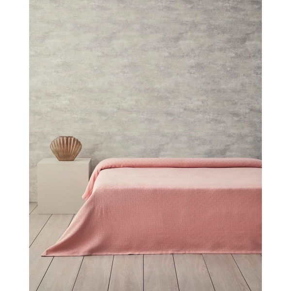 Plain Cottony For One Person Summer Blanket 150x220 cm Pink