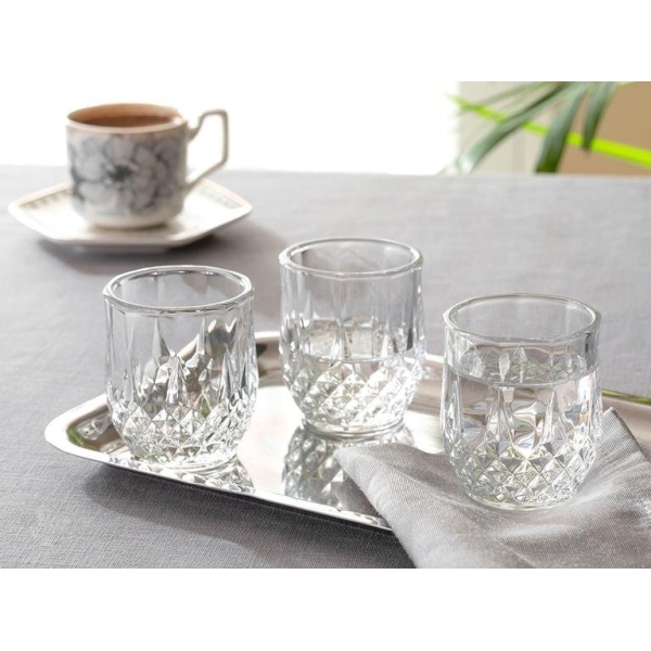 Rich Glass 6 Pcs Coffee Side Water Cup 90 mL