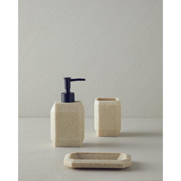 Stone 3-Piece Bathroom Set Beige