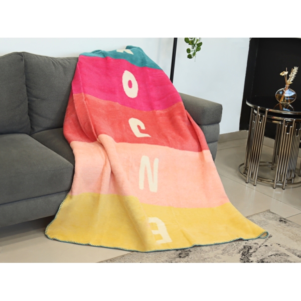 Enjoy Acrylic Tv Blanket 130x170 cm Pink
