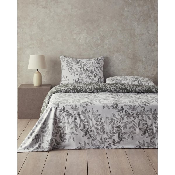 Olive Twig Crêpe For One Person Duvet Cover Set 160x220 cm Olive Green