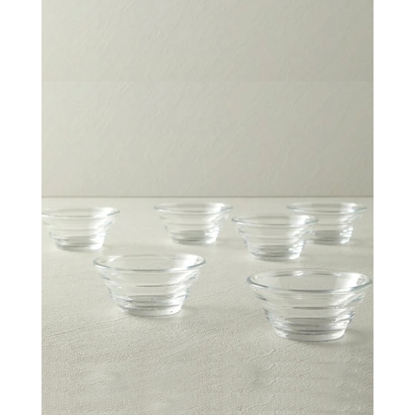 Paşabahçe-Gastro Boutique Glass 6-Piece Snack Bowl 17 cm Transparent