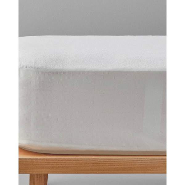 Comfort Cotton Leak-proof Single Size Mattress Topper 100x200 + 30 cm White