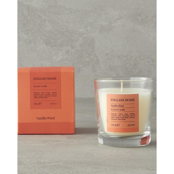 Vanilla Wind Scented Candle 120 g Orange