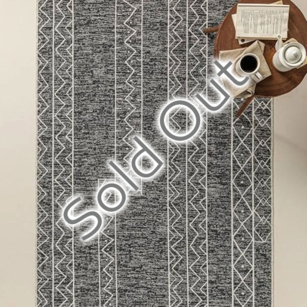 Trendy Tiles Woven Rug 120x180 cm Gray-White