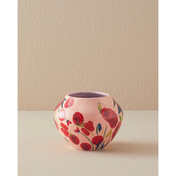 Florals Vase 14x10.5 cm Pink